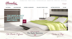 Desktop Screenshot of bowlesmattress.com